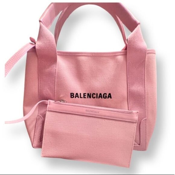 Balenciaga Navy Small Cabas Tote - Picture 10 of 12